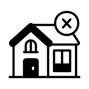 Cancel, Cross, Home, House, Residence icon