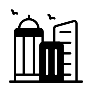 Complex, Mall, Center, Residence, Property icon