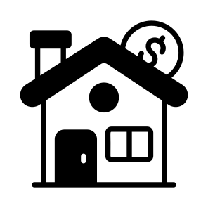 Cost, Price, Money, Home, House,, icon