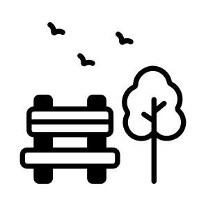 Garden, Park, Bench, Pew, Exterior icon