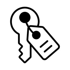 Key, Passkey, Latchkey, Handover, Ownership icon
