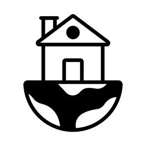 Land, Home, House, Residence, Property icon