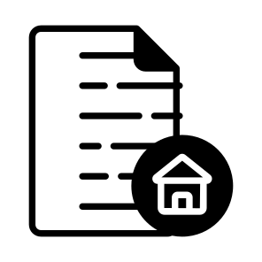 Paper, Document, Agreement, Deed, Home, icon