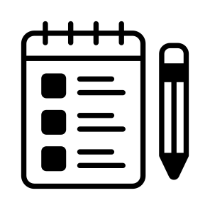 Planning, List, Checklist, Notepad, Diary icon