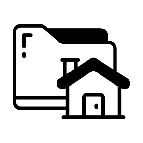 Record, File, Folder, Home, House icon