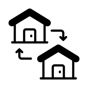Shifting, Moving, Home, House, Residence icon