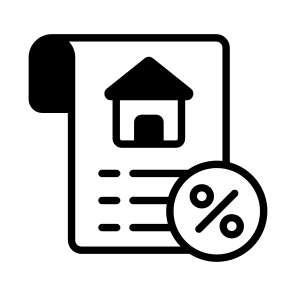 Tax, Paper, Sale, Home, House icon