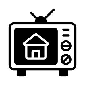 Tv, Ad, Commercial, Home, House icon