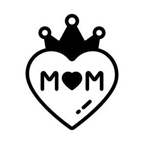 Crowned, Heart, Love, Coronet, Tiara icon