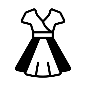 Dress, Frock, Clothing, Outfit, Garment icon