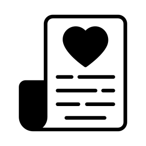 Note, Greeting, Wish, Love, Paper icon
