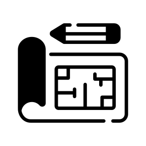 Architectural, Plan, Blueprint, Construction, Drawing icon