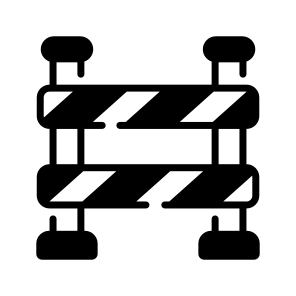 Barrier, Blockade, Obstruction, Fence, Barricade icon
