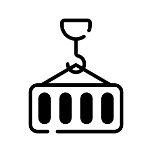 Container, Cargo, Shipping, Lighting, Crane icon