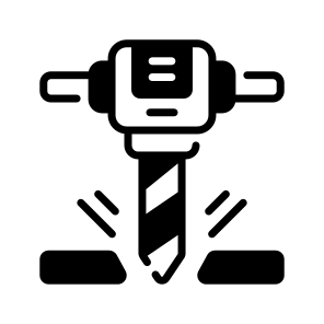 Drill, Jackhammer, Press, Machine, Electric icon