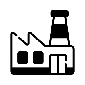 Factory, Industry, Mill, Manufacturing, Plant icon