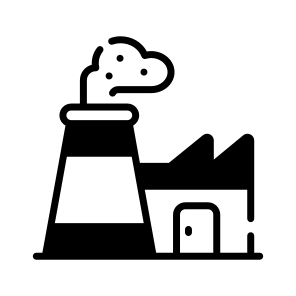 Factory, Industry, Mill, Manufacturing, Production icon