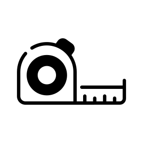 Measuring, Tape, Ruler, Strip, Length, icon