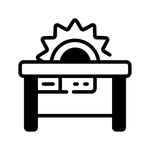 Saw, Woodworking, Cutter, Table, Bench icon