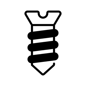 Screw, Fastener, Bolt, Threaded, Pin icon