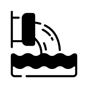 Waste, Sewage, Runoff, Effluent, Water icon