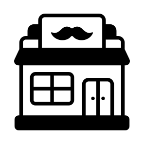 Barber, Shop, Studio, Place, Building icon
