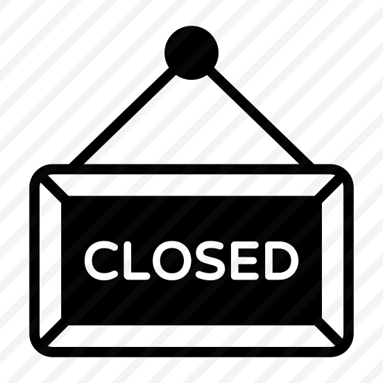 Closed, Sign, Signboard, Signage, Board preview