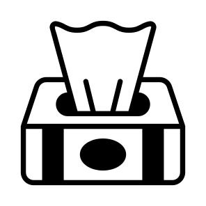 Tissue, Box, Wipes, Napkin, Holder icon