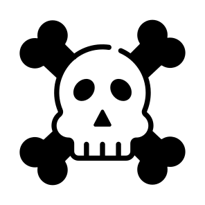 Danger, Death, Skull, Cranium, Skullcap icon