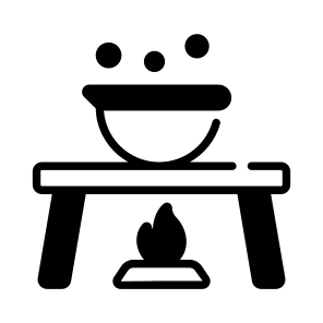 Heating, Experiment, Practical, Burner, Bowl icon