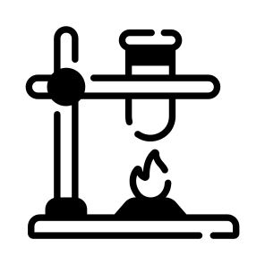 Stand, Heating, Experiment, Burning, Tube icon