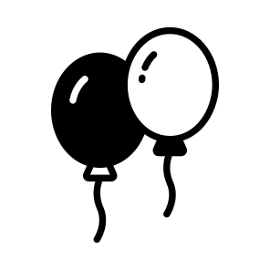 Balloons, Decoration, Ornament, Festival, Bunch icon