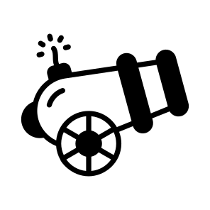 Cannon, Artillery, Blaster, Weapon, Firepower icon