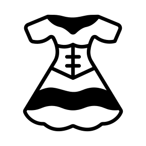 Dress, Frock, Attire, Outfit, Costume icon