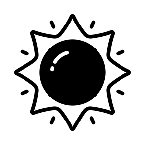 Sun, Solar, Sunshine, Sunlight, Nature icon