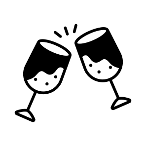 Cheers, Clinking, Glasses, Toast, Celebration, icon