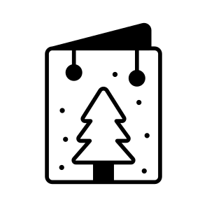 Christmas Card, Invitation, Xmas Card, Greeting Card, Wishes, icon