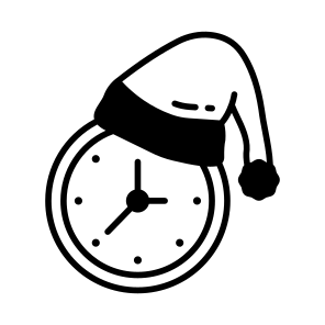 Christmas, Clock, Timer, Winter, Holidays, icon