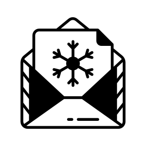 Christmas, New Year, Mail, Email, Message, icon