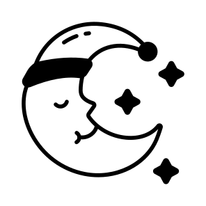 Christmas, Night, Moon, Holiday, Festive, icon