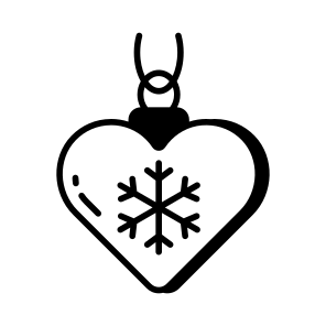 Christmas, Ornament, Heart, Decoration, Celebration, icon