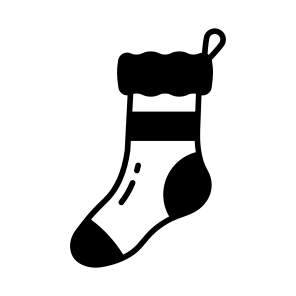 Christmas Socks, Hosiery, Stocking, Apparel, Clothing, icon