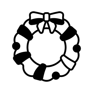 Christmas, Wreath, Welcome, Greetings, Traditional, icon