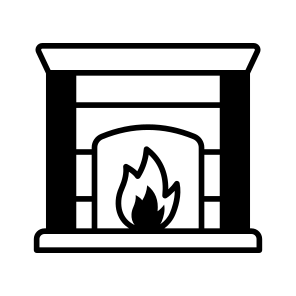 Fireplace, Mantel, Furnace, Ignition, Fireside, icon