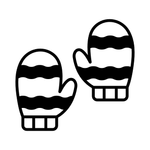 Mittens, Winter, Gloves, Christmas, Gauntlets, icon