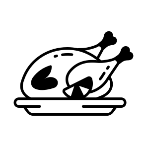 Roasted, Turkey, Chicken, Party, Celebration, icon