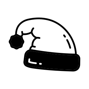 Santa, Hat, Cap, Beanie, Clothing, icon