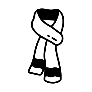 Scarf, Christmas, Holiday, Winter, Festive, icon