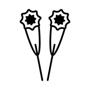 Sparkler, New Year, Celebration, Christmas, Firework, icon