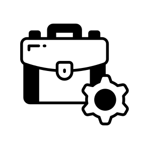 Business, Management, Briefcase, Settings, Control icon